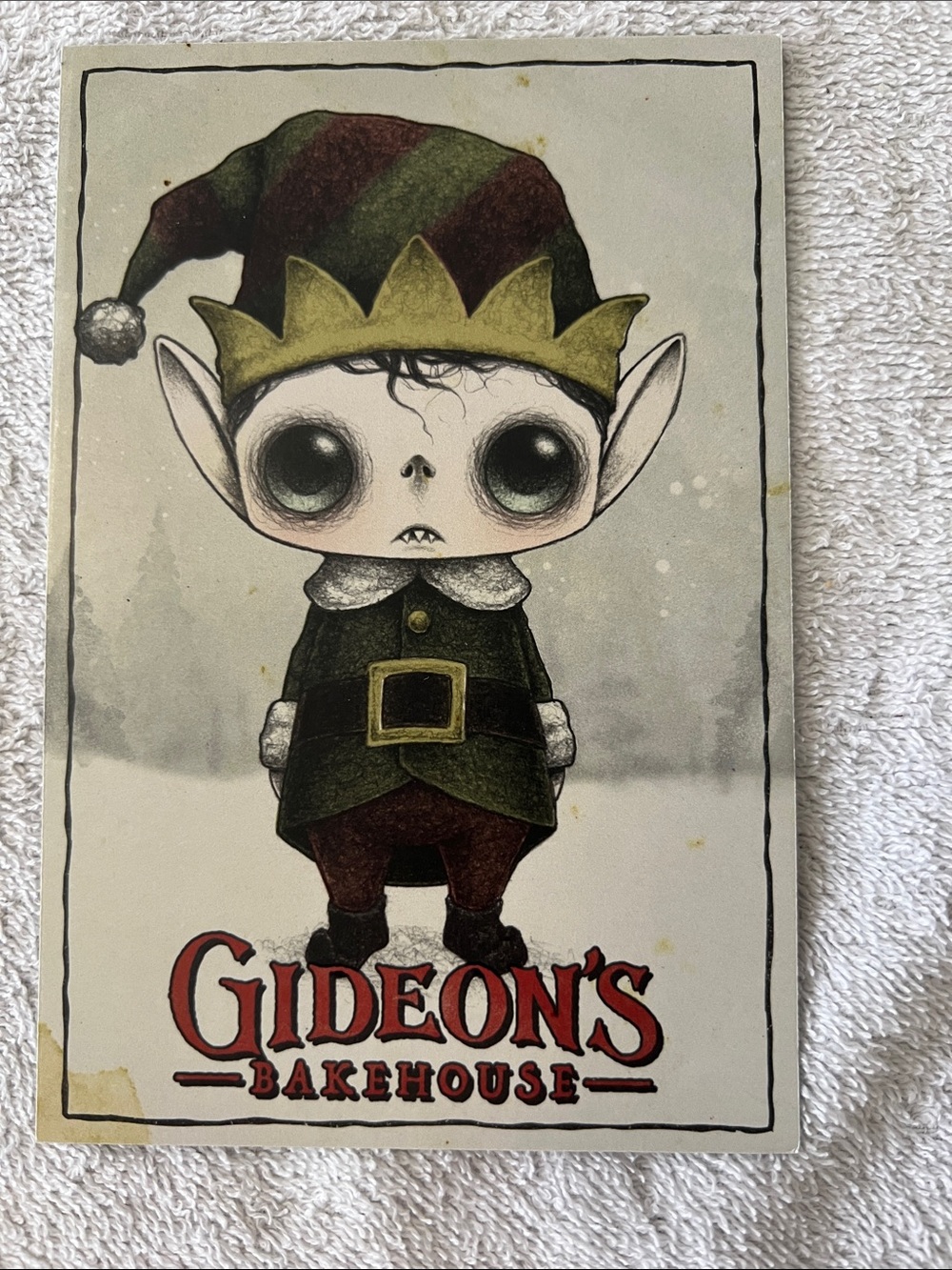 Gideon’s Bakehouse December Menu Card